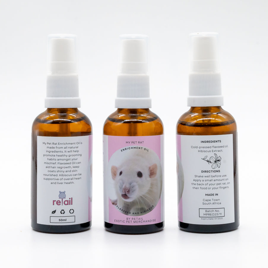My Pet Rat Enrichment Oil 50ml - Mischief Pet Products