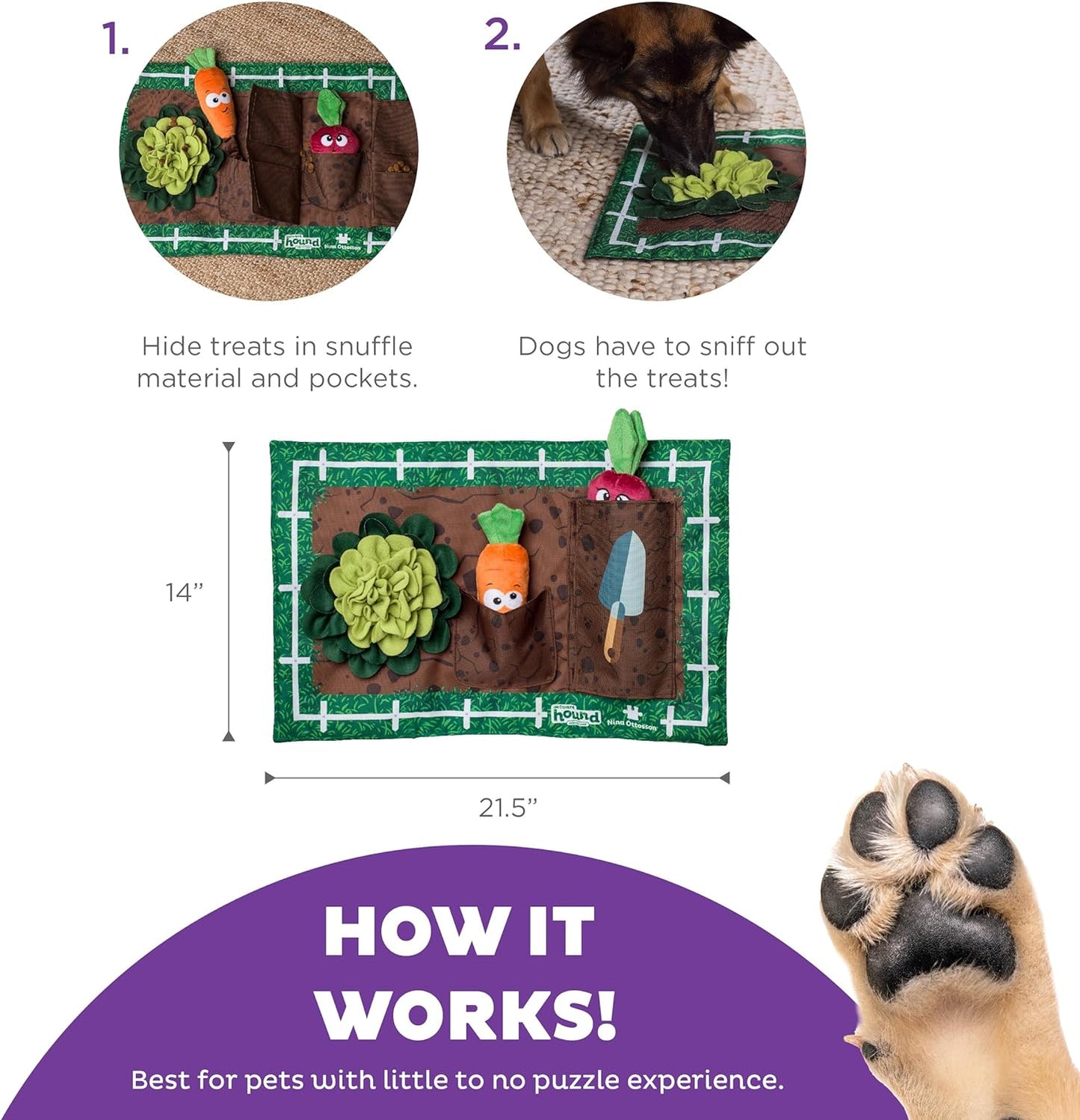 Garden Game Activity Matz - Nina Ottoson - Mischief Pet Products
