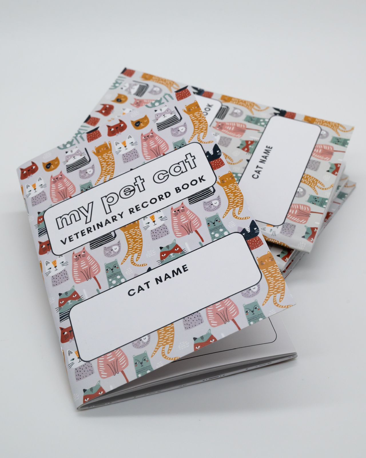 My Pet Cat Veterinary Record Book - Mischief Pet Products