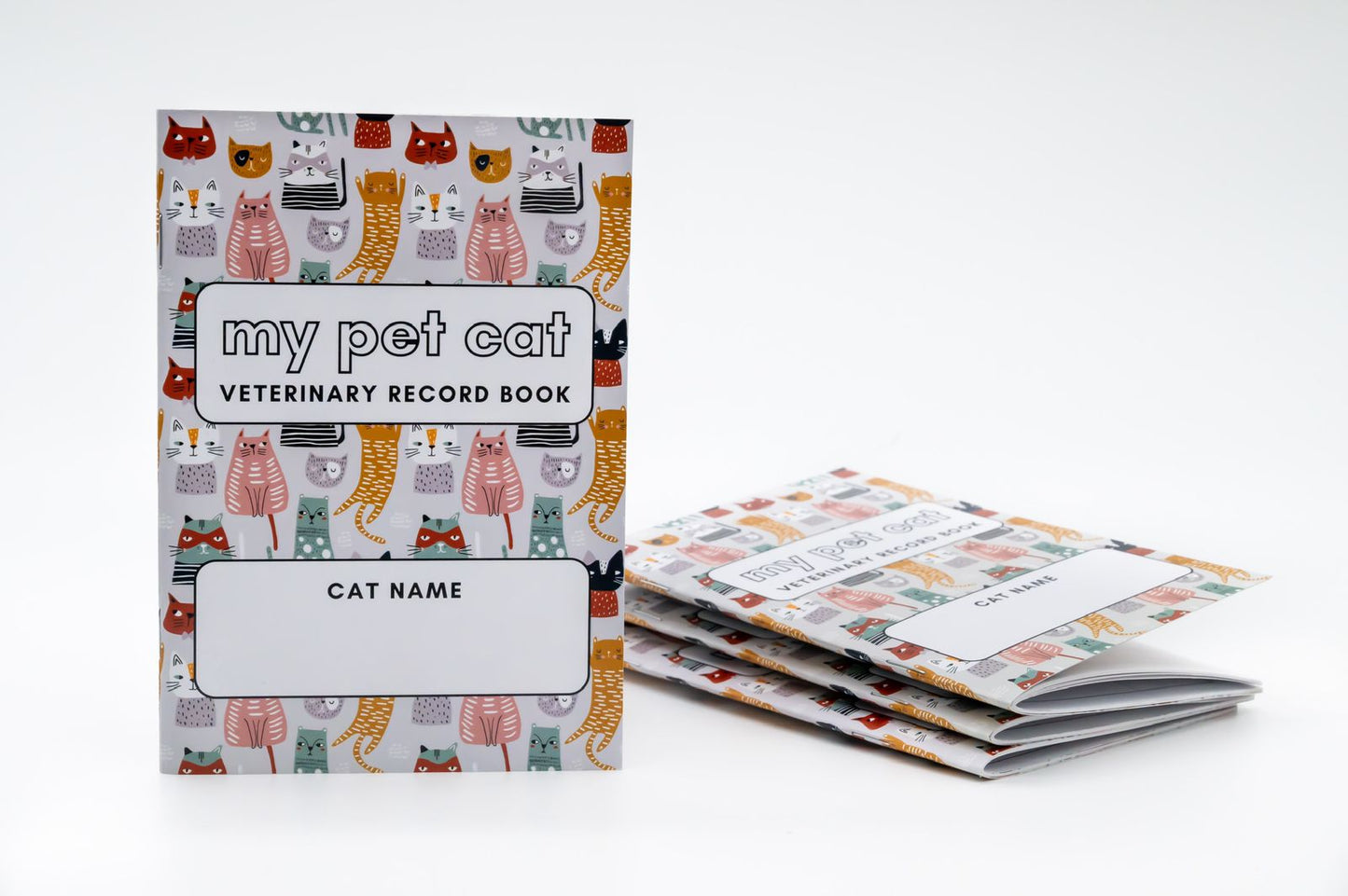 My Pet Cat Veterinary Record Book - Mischief Pet Products