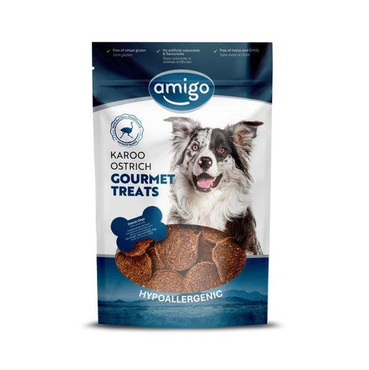 Amigo Karoo Ostrich Chips - Mischief Pet Products