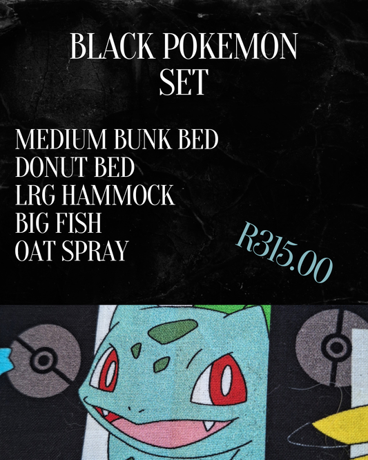 Black Pokemon Set - Mischief Pet Products