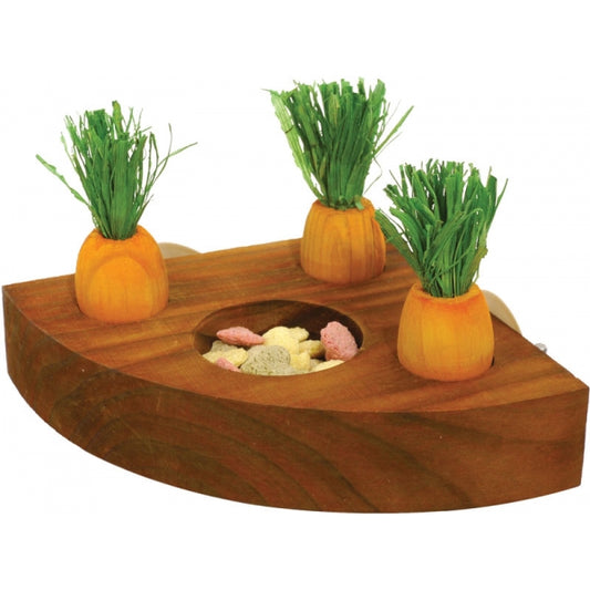 Carrot Toy n Treat Holder - 12cm x 12cm - Mischief Pet Products