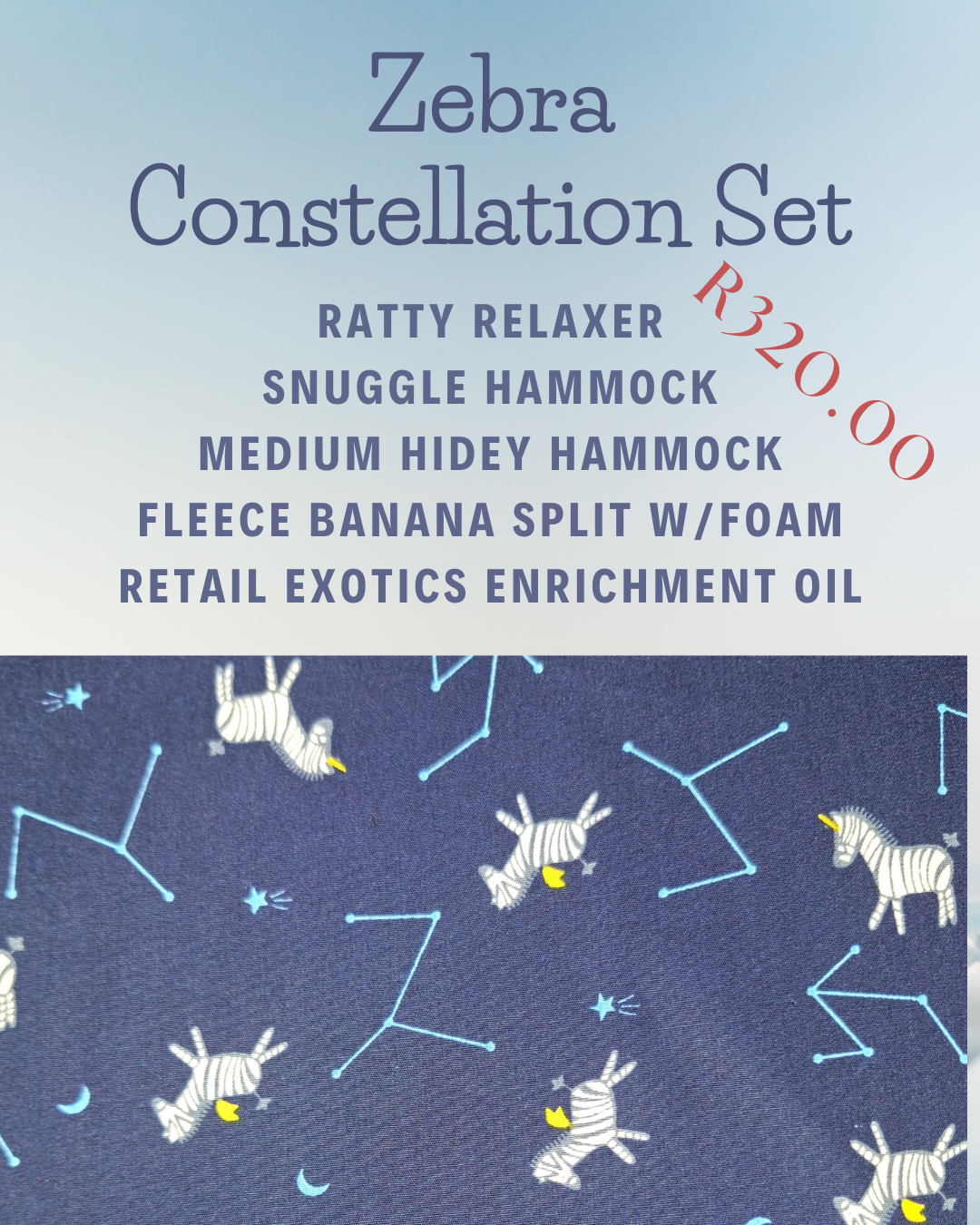 Zebra Constellation Set - Mischief Pet Products