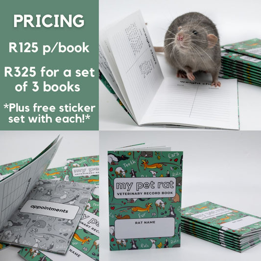 My Pet Rat Veterinary Record Book - Mischief Pet Products