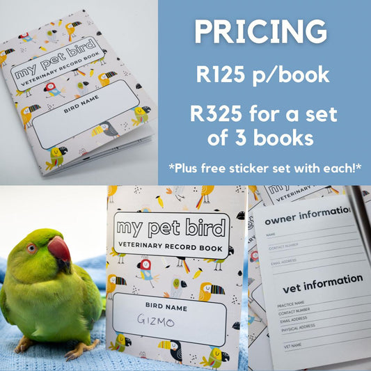My Pet Bird Veterinary Record Book - Mischief Pet Products
