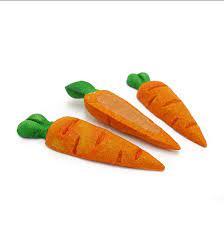 Treat n Gnaw Carrots 3 piece - 3cm x 1.5cm x 12cm