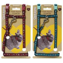 Rosewood Paw Print Harness & Lead - Mischief Pet Products