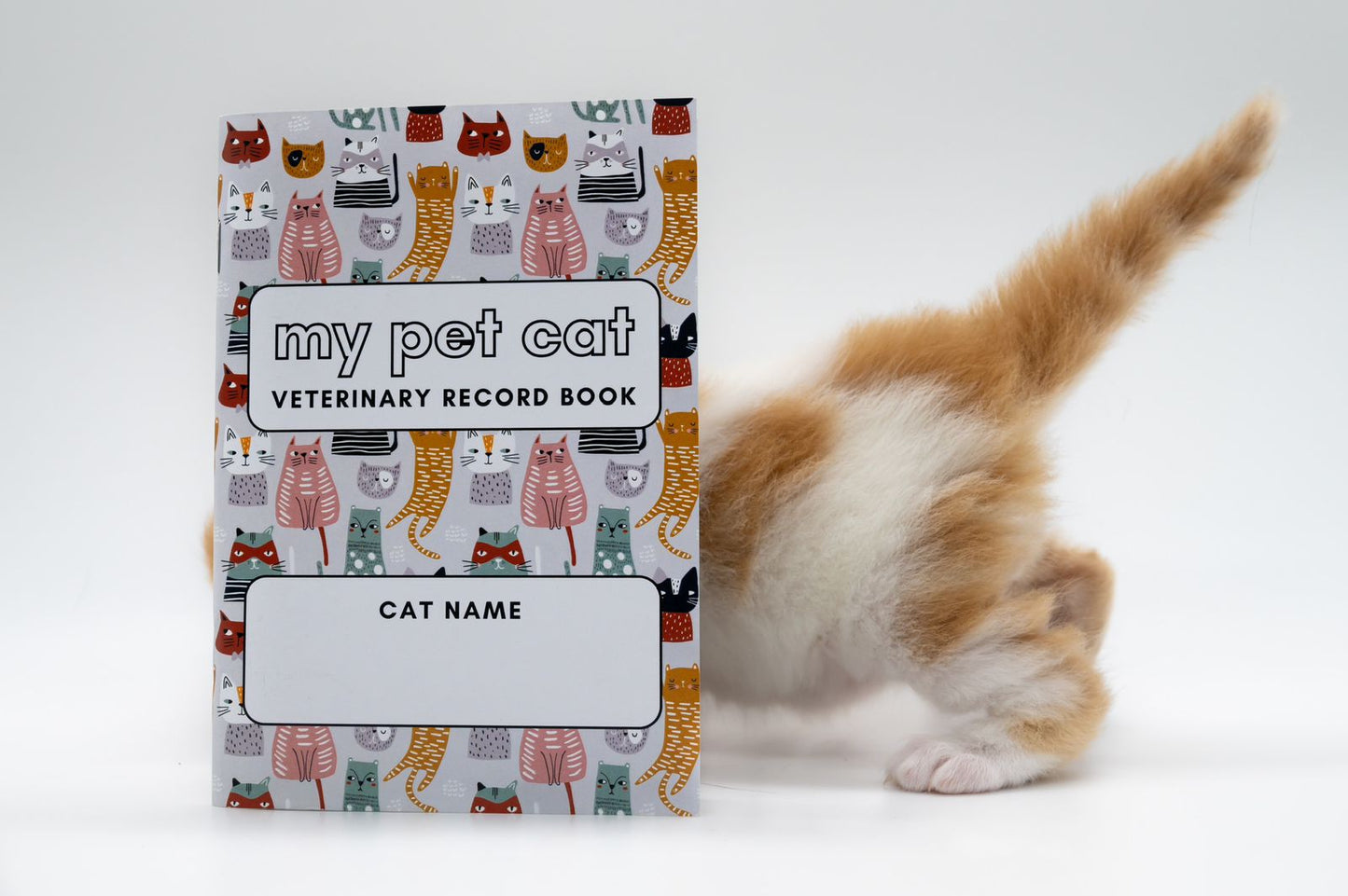 My Pet Cat Veterinary Record Book - Mischief Pet Products