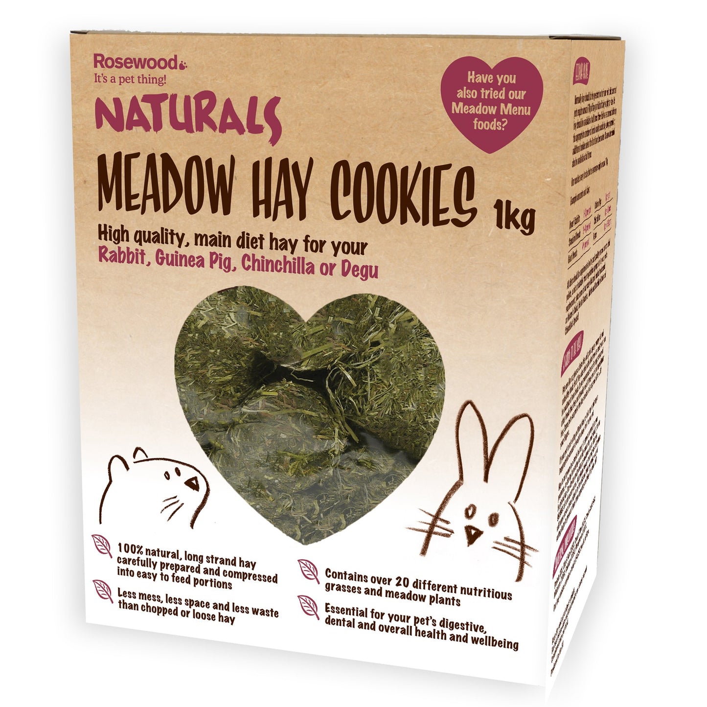Rosewood Naturals Meadow Hay Cookies 1kg - Mischief Pet Products
