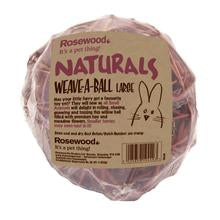 Rosewood Naturals Weave-a-Ball Large - Mischief Pet Products
